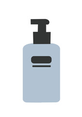 black plastic bottle