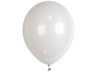 white balloon isolated on white background	
