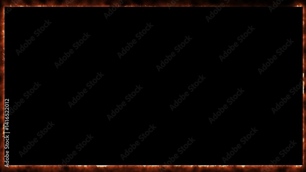 Poster bright neon fire red effect rectangle frame loop background. animation of glowing neon rectangles ab