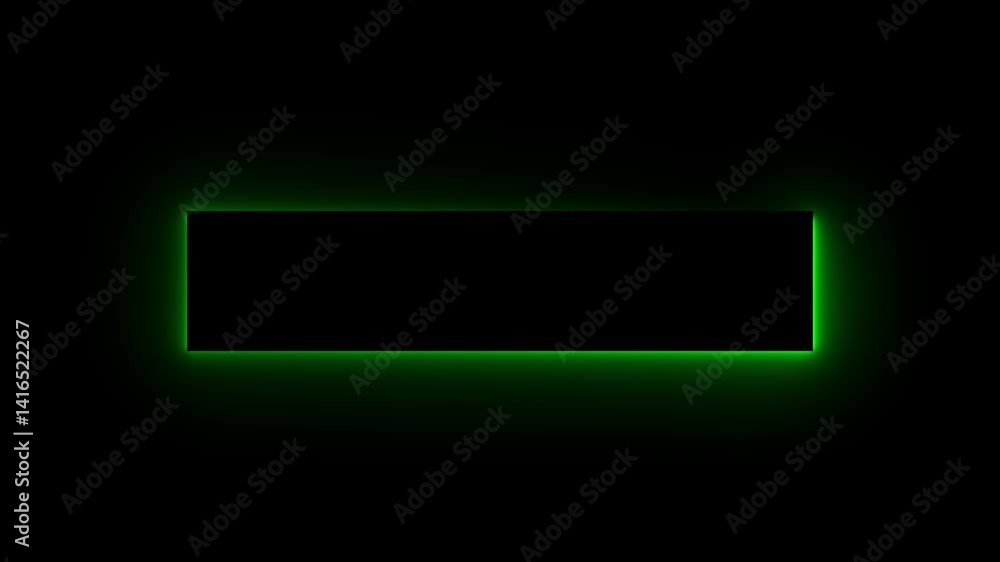 Poster animation of glowing neon rectangles abstract background. abstract glowing neon rectangle border fra