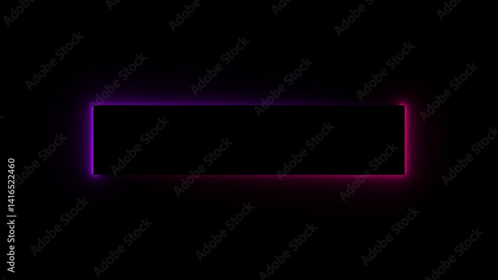 Poster abstract glowing neon rectangle border frame in the shape rectangle glowing and futuristic energy li