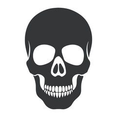 Minimalistic Skull Silhouette.