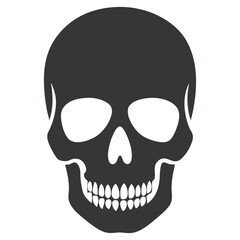 Minimalistic Skull Silhouette.