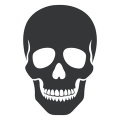 Minimalistic Skull Silhouette.