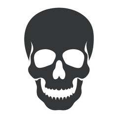 Minimalistic Skull Silhouette.