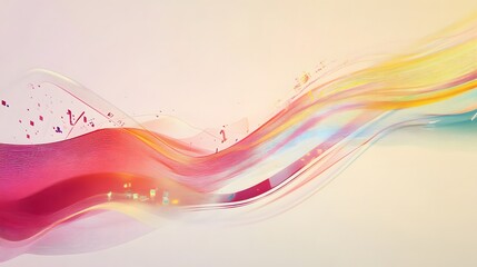 Chromatic Currents: A Luminous Ballet of Flowing Waves and Geometric Precision