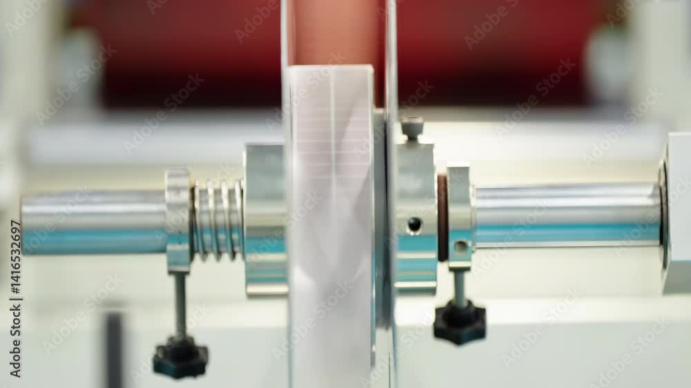 Aufkleber closeup factory environment assembling electronic components on an automated high-tech production li