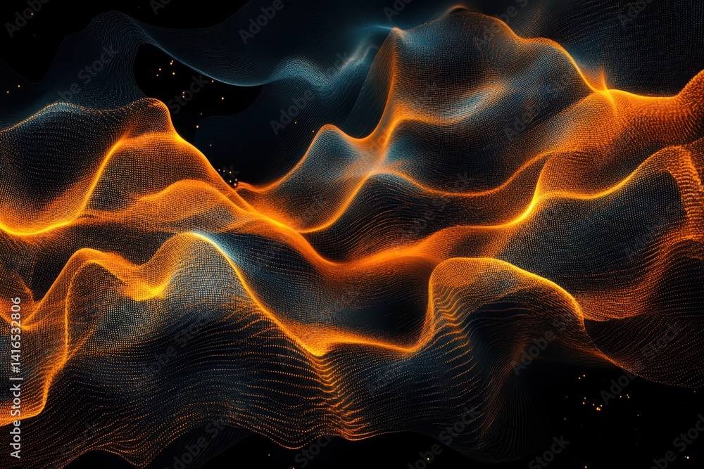 Poster electric wave burst motion creating a vibrant abstract background design.