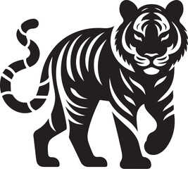 vector design of tiger isolated on white background