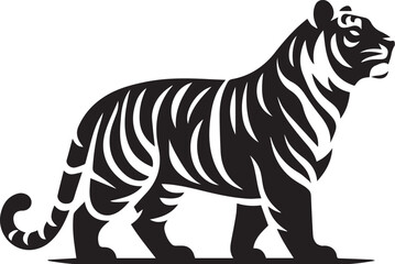 vector design of tiger isolated on white background