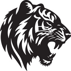 vector design of tiger isolated on white background