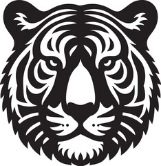 vector design of tiger isolated on white background