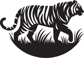 vector design of tiger isolated on white background