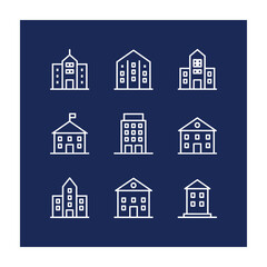 Building icon vector. apartment illustration sign collection