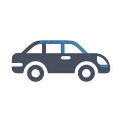 Fototapeta premium Sedan Vehicle Icon Representing Passenger Car and Personal Transportation