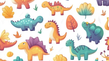 Cute dinosaur pattern (4)