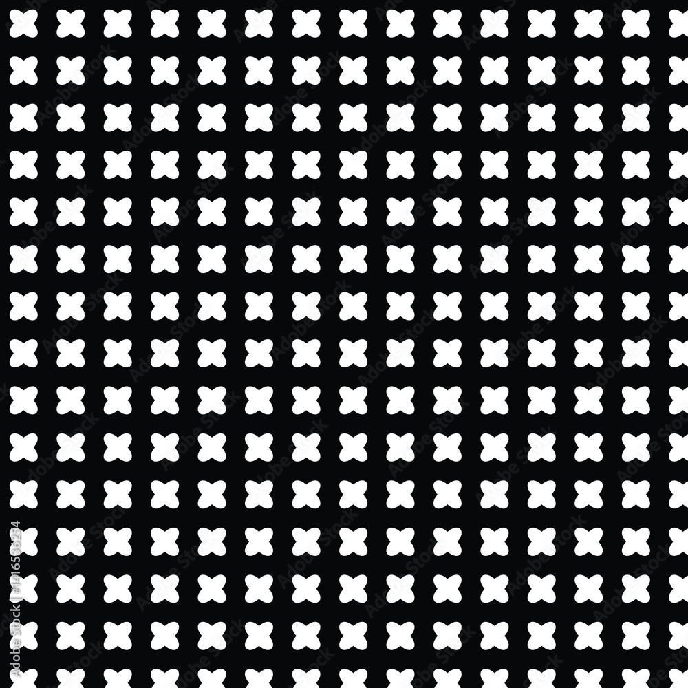 Poster this black and white seamless vector design features a geometric pattern with a mosaic texture, idea