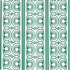 Abstract vector seamless pattern showcases swirling floral elements in a vintage decorative design