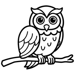 owl on branch