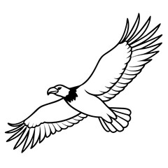 vector illustration of an eagle