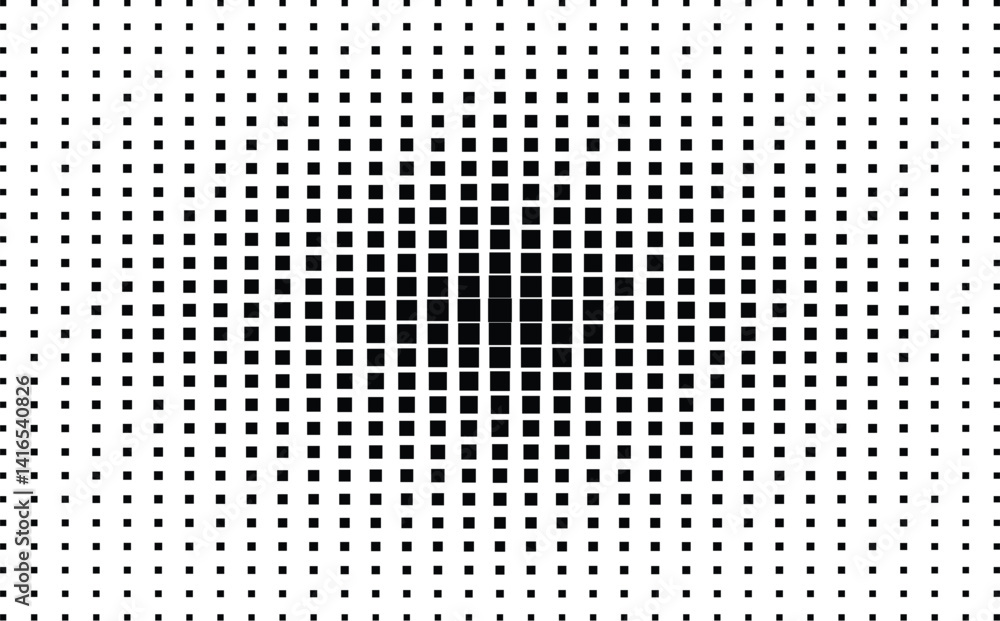 Poster halftone dots pattern, a vector design with metallic texture, presents an abstract dotted backdrop i