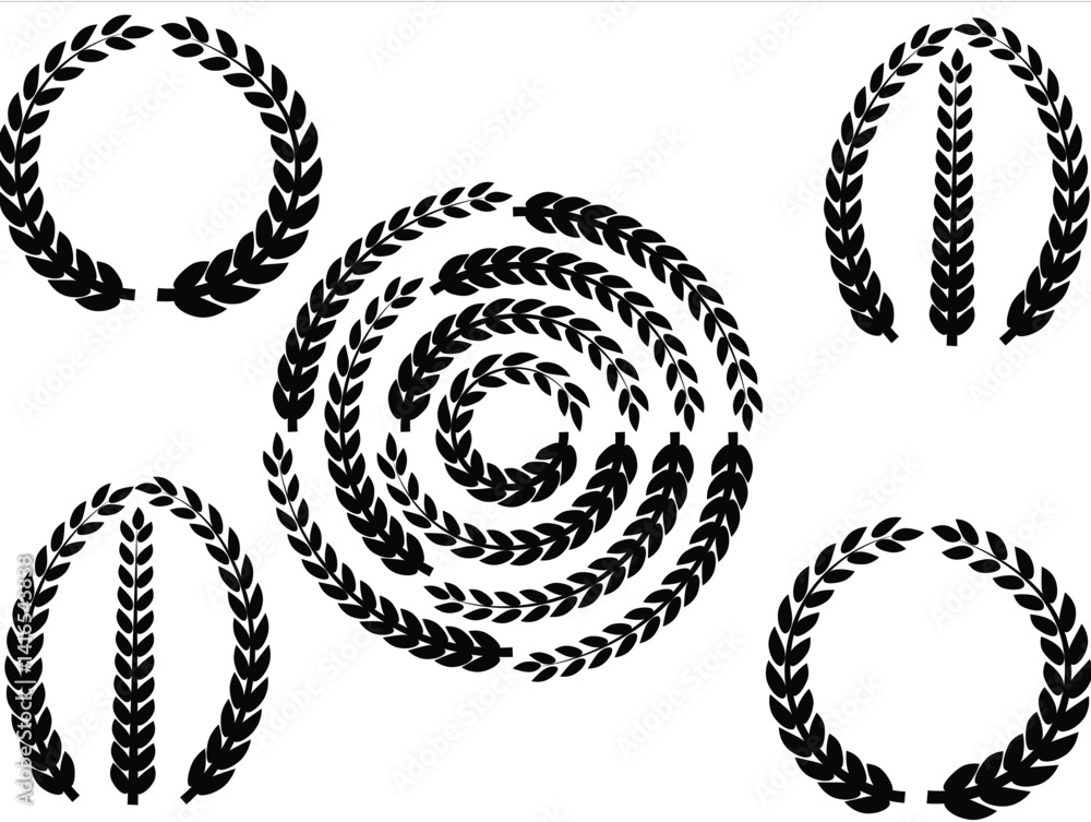 Poster black and white circle pattern vector design features an ornate, dotted circular element on a contra