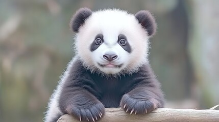 Fototapeta premium Adorable Baby Panda