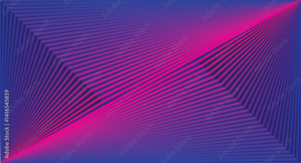 Poster abstract vector lines design with a blue wave pattern creates a futuristic technology backdrop