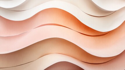Soft pastel-colored paper arranged in a creative fold pattern on a clean surface, offering a minimalist background with space for text
