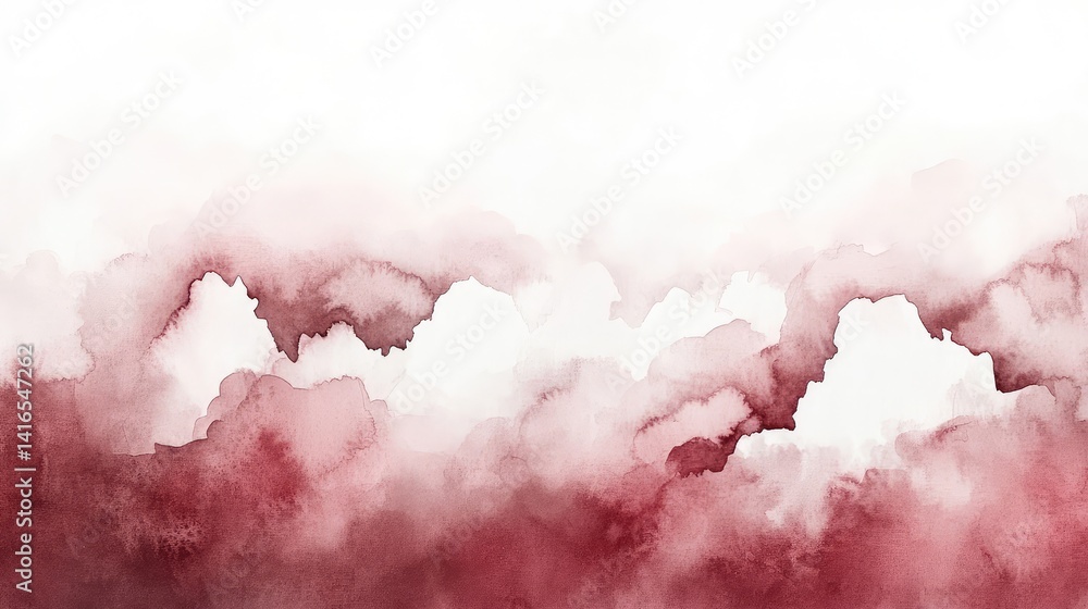 Poster soft watercolor clouds blending into the sky, symbolizing limitless imagination and creative thought