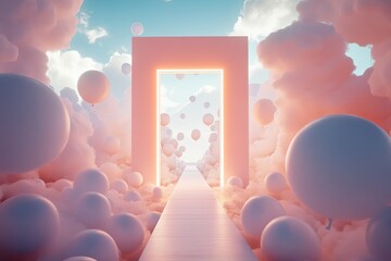 Pink Portal to the Sky