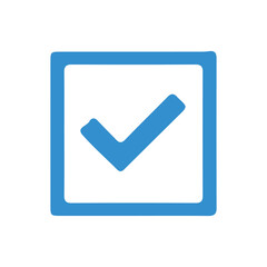 Check mark vector icon. checkmark isolated on white background. Isolated tick symbols, checklist signs, approval badge. Flat and modern checkmark design, vector illustration. vector illustration .