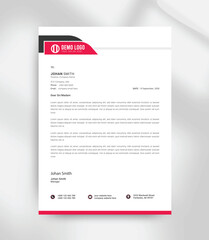 Modern Professional Letterhead Template for Business Use