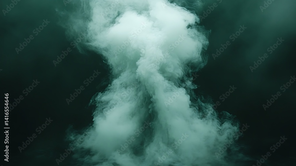 Aufkleber abstract smoke cloud: a mesmerizing display of an abstract smoke cloud, its swirling form against a 
