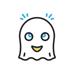 Obraz premium Multi color icon for ghost