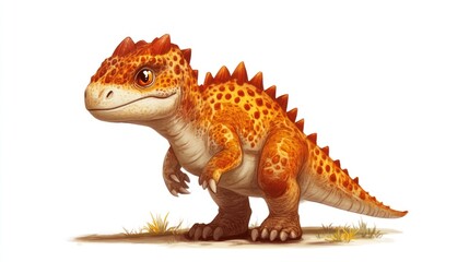 Fototapeta premium Cute prehistoric reptile