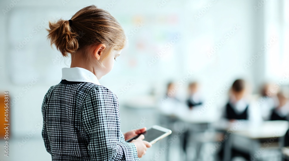Poster digital transformation in education with online learning platforms and virtual classrooms