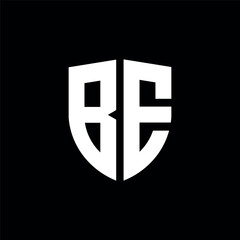 Letter be or eb logo template