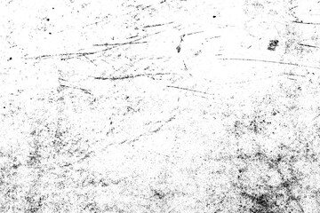 Black grunge texture with cracks and dirt on transparent background, for overlays and vintage effects