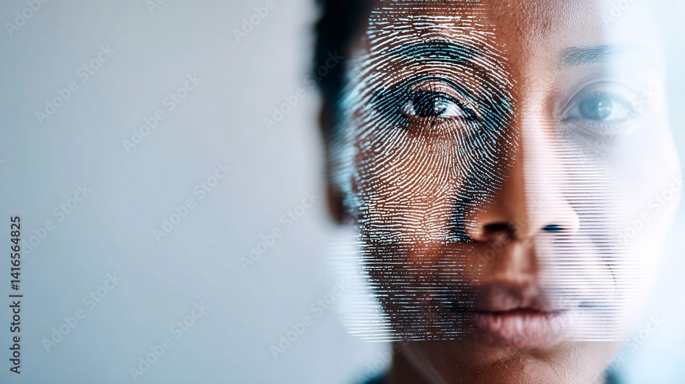 Poster biometric security systems using facial recognition and fingerprint scanning