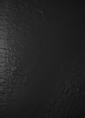 Fototapeta premium Luxurious black leather with pronounced grain; polished finish , rich, leather texture, upholstery