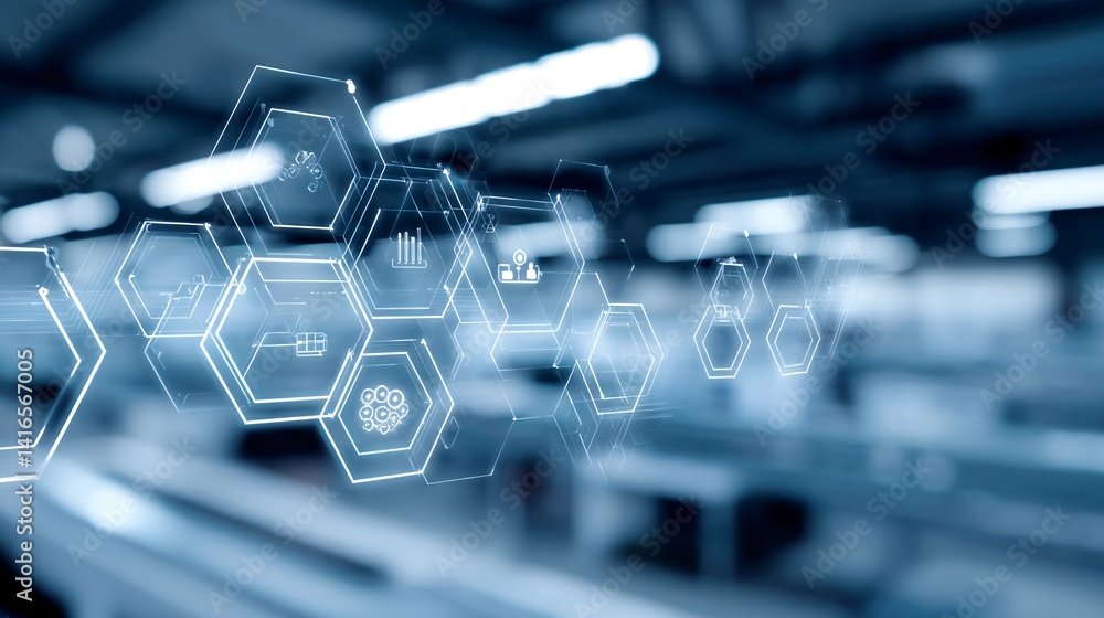Aufkleber digital transformation in manufacturing with predictive maintenance and iot sensors