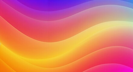 Flowing Digital Wave Design in Purple Blue Yellow Orange Pink Gradient
