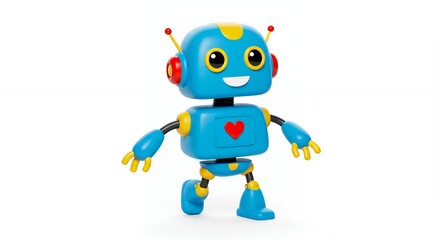 Cute cartoon walking robot for children