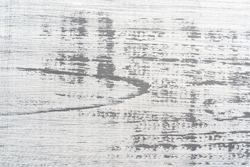 White and gray painted textured wooden plank. Abstract background.