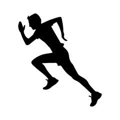Runner vector silhouette