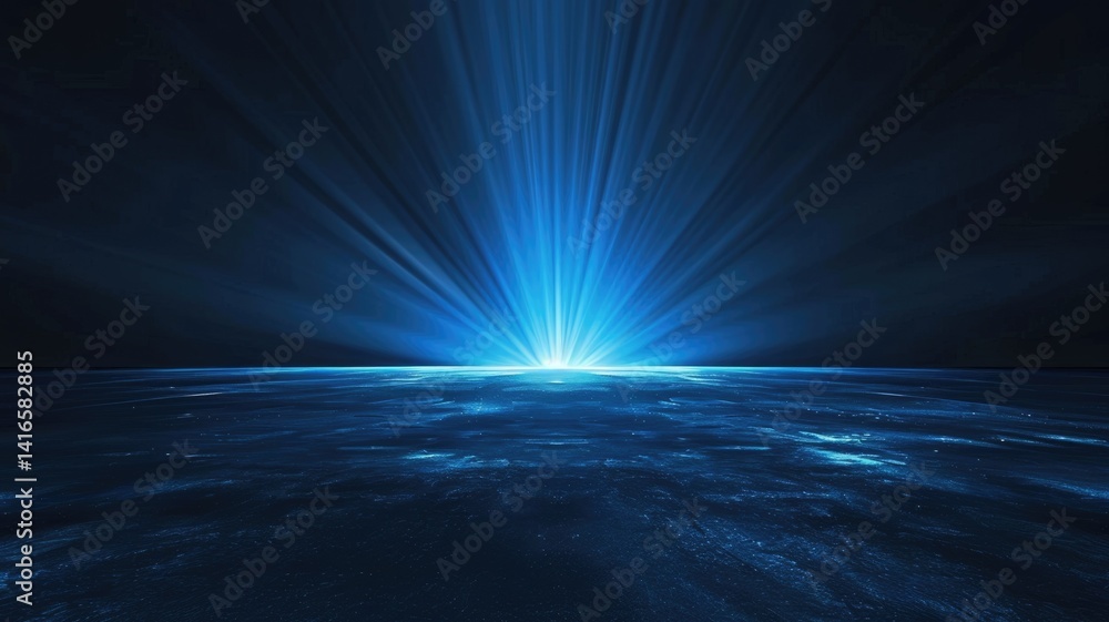 Aufkleber sparkling laser beam effect dash with high-speed shine and emit electric light express fantasy scene