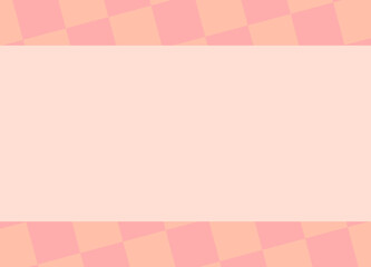 Pastel Peach Gingham Seamless Background for Cute Design. Plaid Wallpaper.