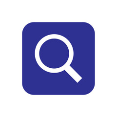 magnifying glass button sign