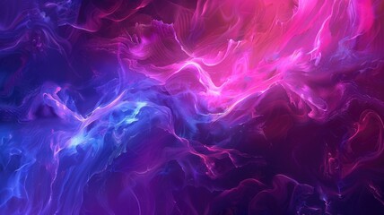 Obraz premium Abstract purple color wave express, emphasize energetic signal. Seamless texture of vividness curve swirling convey sense of harmony and wonderful scene perfect for effect and graphic design. AIG53.